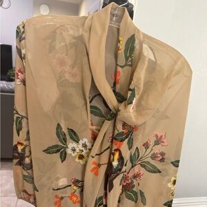 Women sheer blouse. Size L